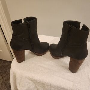 Lucky Brand Black Heeled Boots